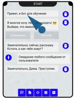 Бот отправляет это сообщение